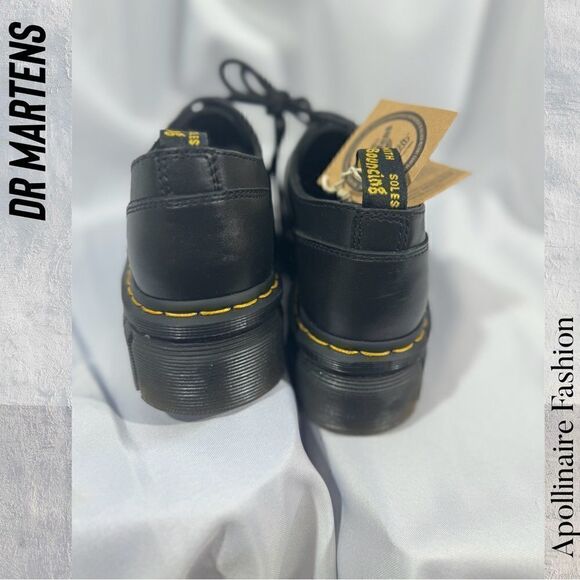 DR MARTENS AUDRICK NAPPA LEATHER PLATFORM SHOES IN BLACK 10 LADIES NWT - Picture 8 of 9